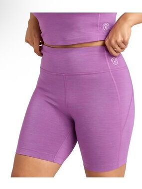 Allbirds L women’s lilac wool blend bike shorts